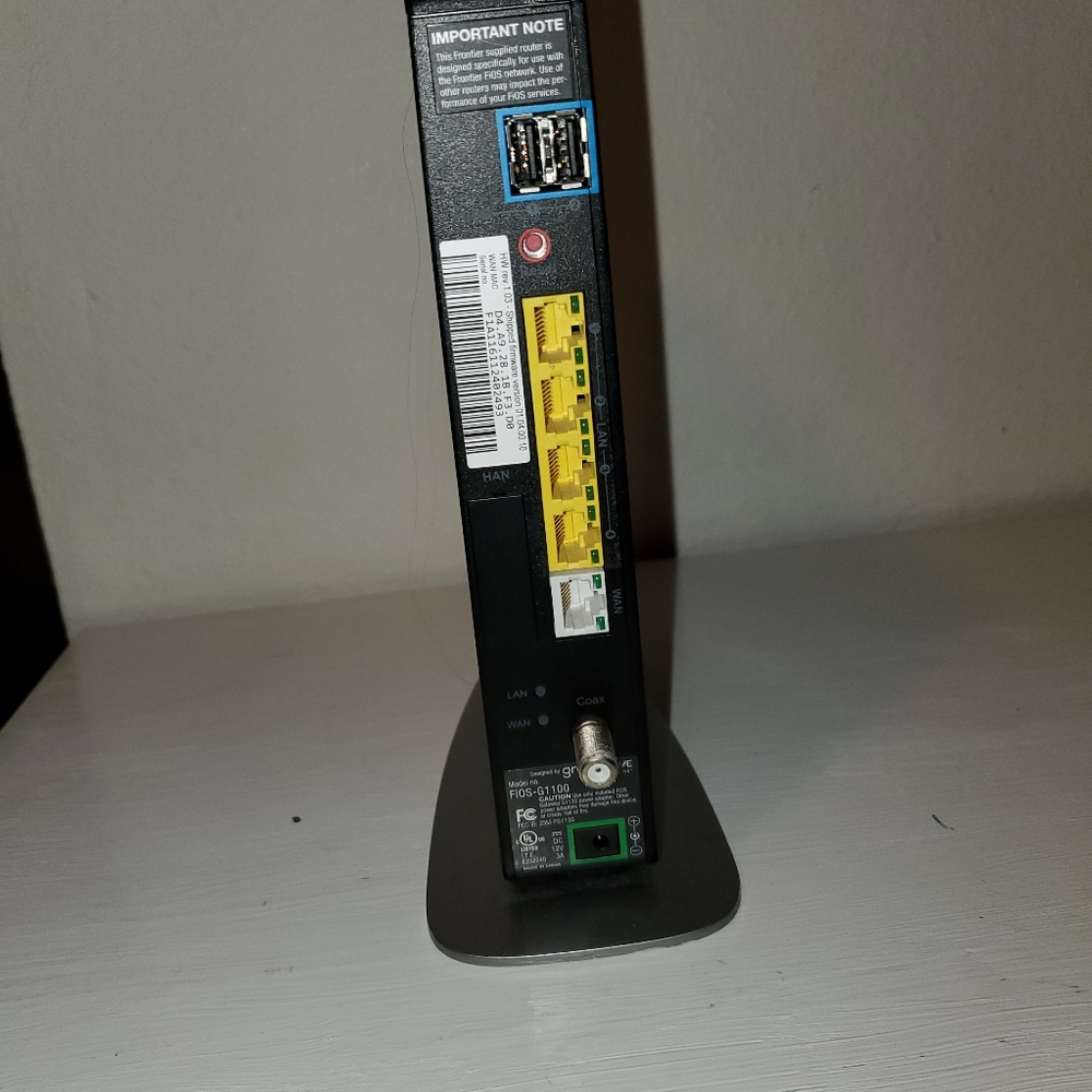 Frontier FIOS G1100 Modem Wireless Wi-Fi Router Dual Band ☆ - Picture 6 of 6